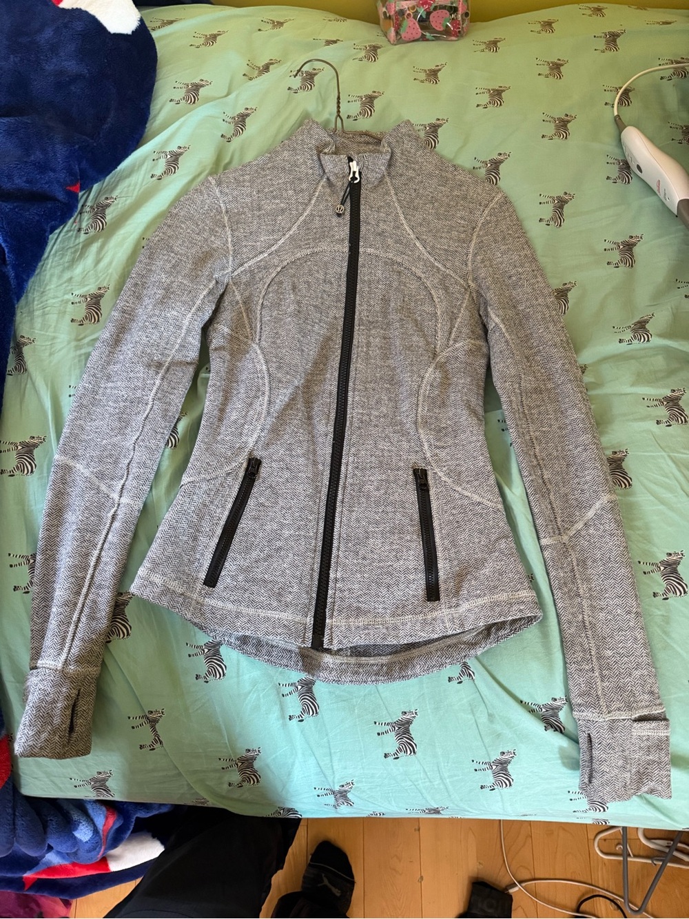 lululemon athletica define jacket Gray Full-Zip Bomber Jacket